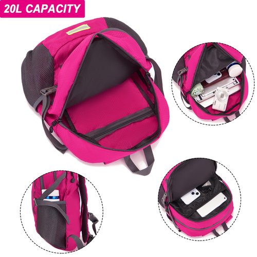YZAOLL Ultra Lightweight Packable Bag 20L Foldable Backpack Water Resistant Daypack for Women Men Travel Hiking Backpack