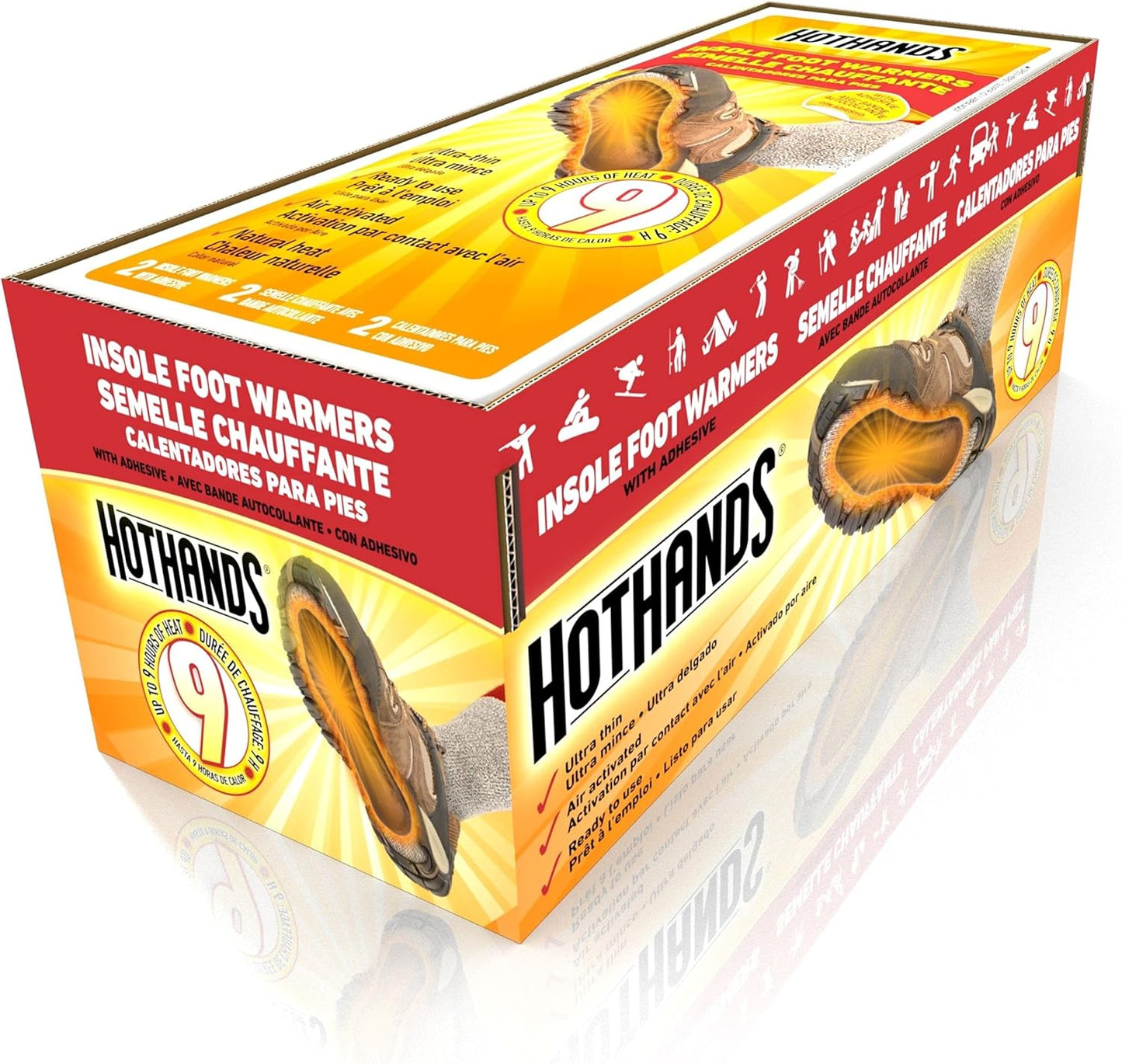HotHands Hand Warmers - Long Lasting Safe Natural Odorless Air Activated Warmers - Up to 10 Hours of Heat - 40 Pair