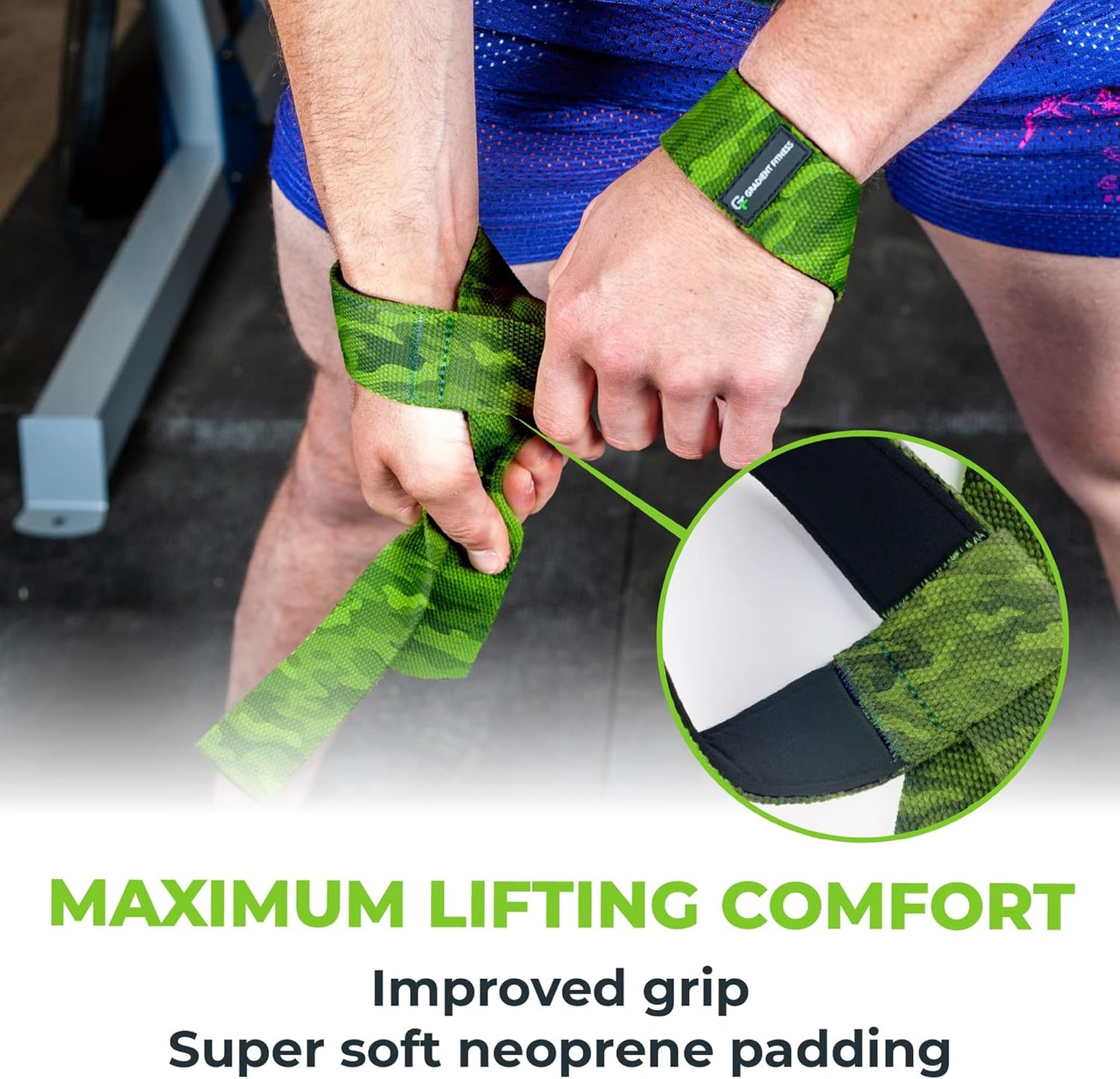 Gradient Fitness Lifting Straps | Wrist Straps for Weightlifting, Deadlift Straps, Lifting Straps for Weightlifting, Straps for Weight Lifting, Weight Lifting Straps for Men/Women, Gym Lifting Grips