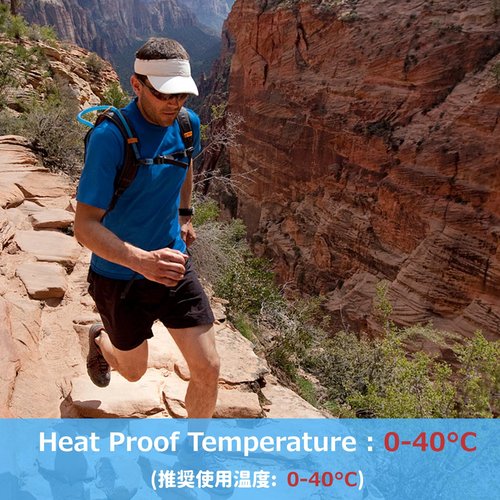 Azarxis Hydration Bladder Water Reservoir Leakproof 1L 1.5L 2L 3L BPA Free Hydration Pack Replacement for Running Walking Hiking Biking Climbing Cycling (PEVA - 1.5L)