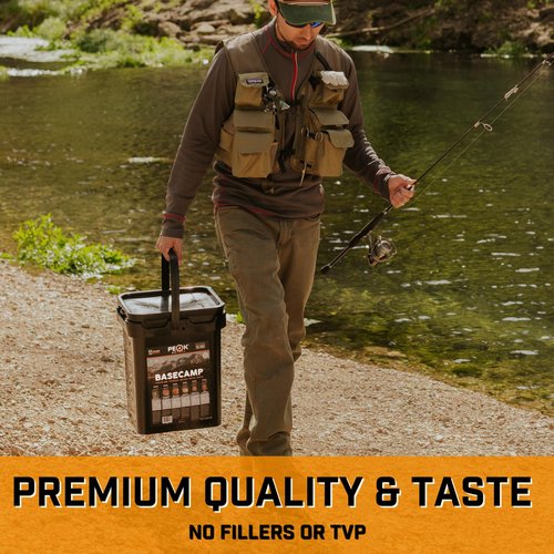 Peak Refuel Basecamp Bucket 3.0 | 100% Real Meat | Premium Freeze-Dried Meals for Backpacking, Camping & Survival | MRE Emergency Food