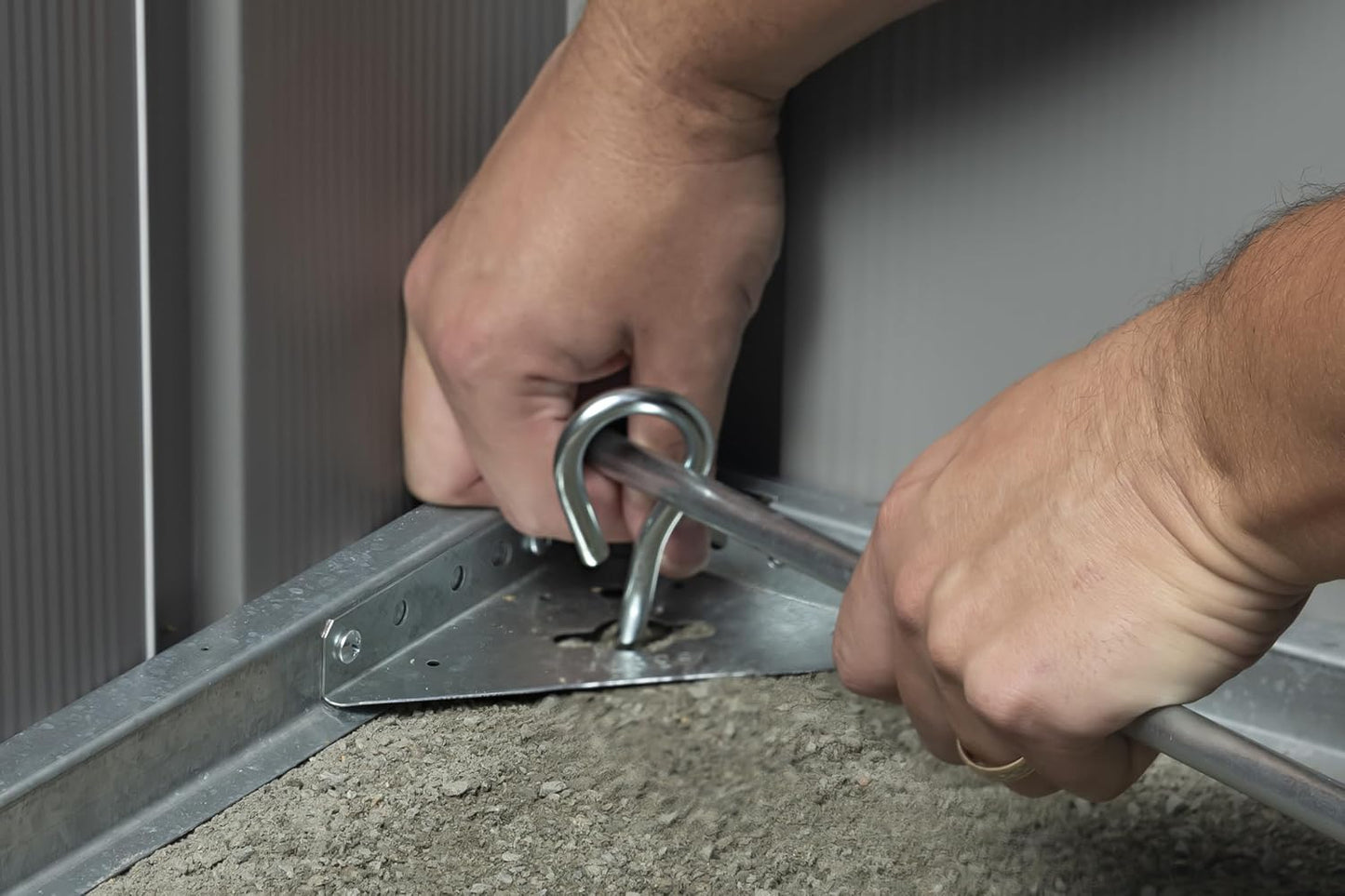 Arrow Shed AK600 Earth Anchor Kit, Steel-stainless