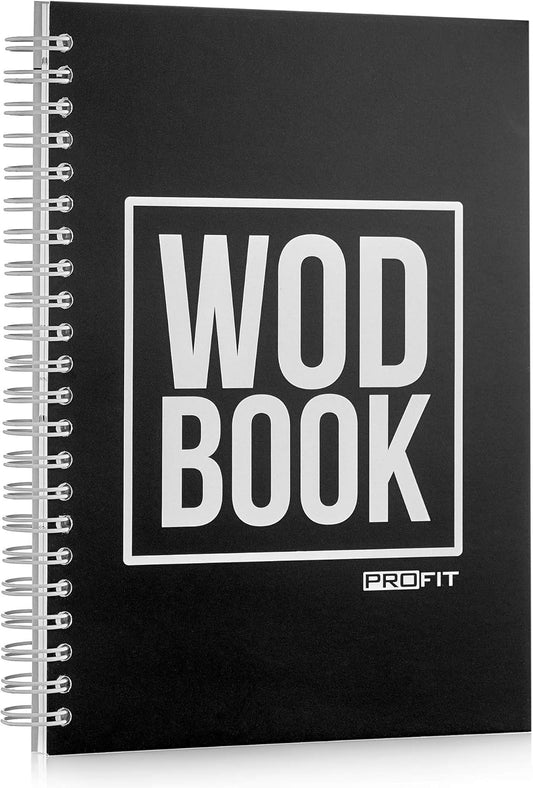WODBOOK Workout Journal for Athletes - WOD Logbook - Exercise Planner - Cross Training Tracking Diary – WOD Book | Track 200 WODs + 130 Benchmarks + Personal Records | 140 Pages | Wire-Bound