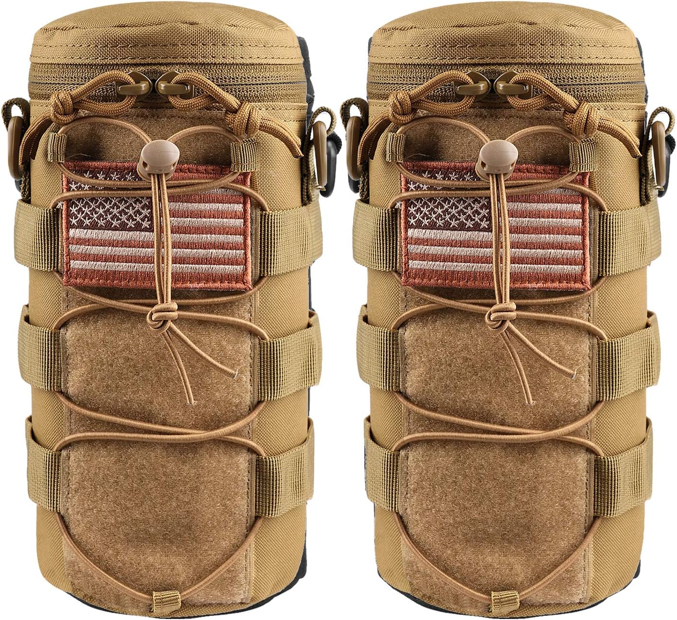 AMYIPO Water Bottle Pouch Molle Tactical Holder Storage Bag for 32oz Carrier