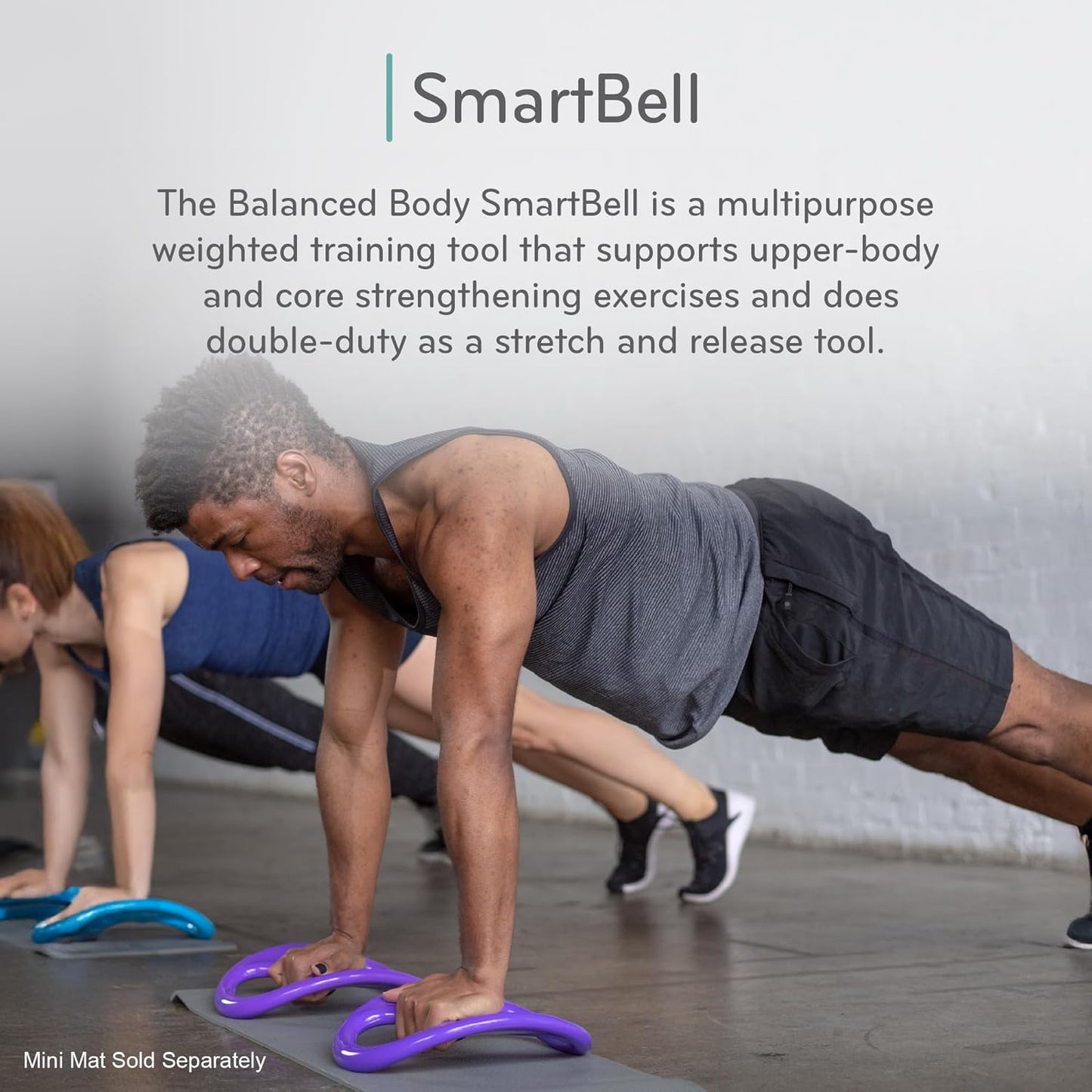 SmartBell Ergonomic Pilates Dumbbell - Two-Handed Exercise Weight for Home Gym