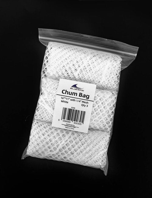 BLUEWING Fishing Chum Bag Bait for Saltwater Fishing 3pcs, White