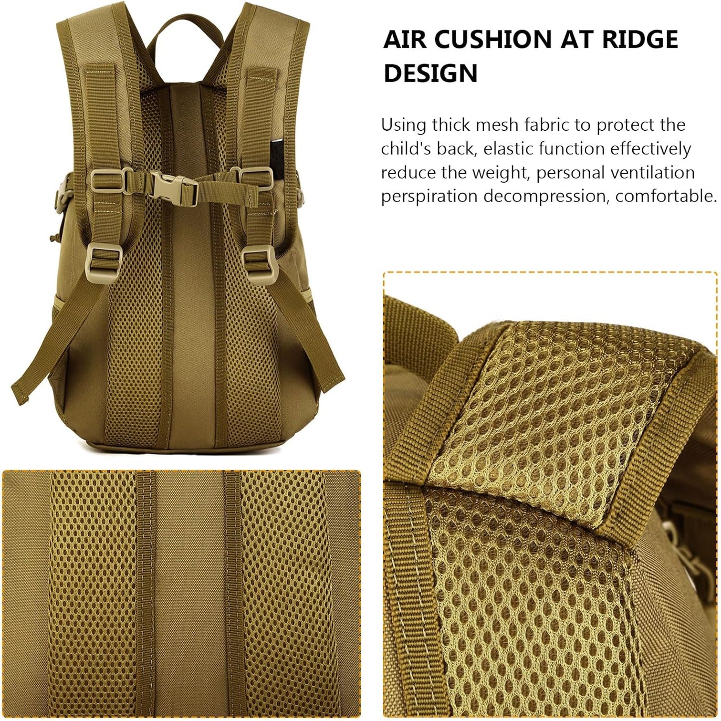 ArcEnCiel 10L/20L Mini X-Small Tactical Backpack MOLLE Daypack Gear Pack Camping Bag with Patch