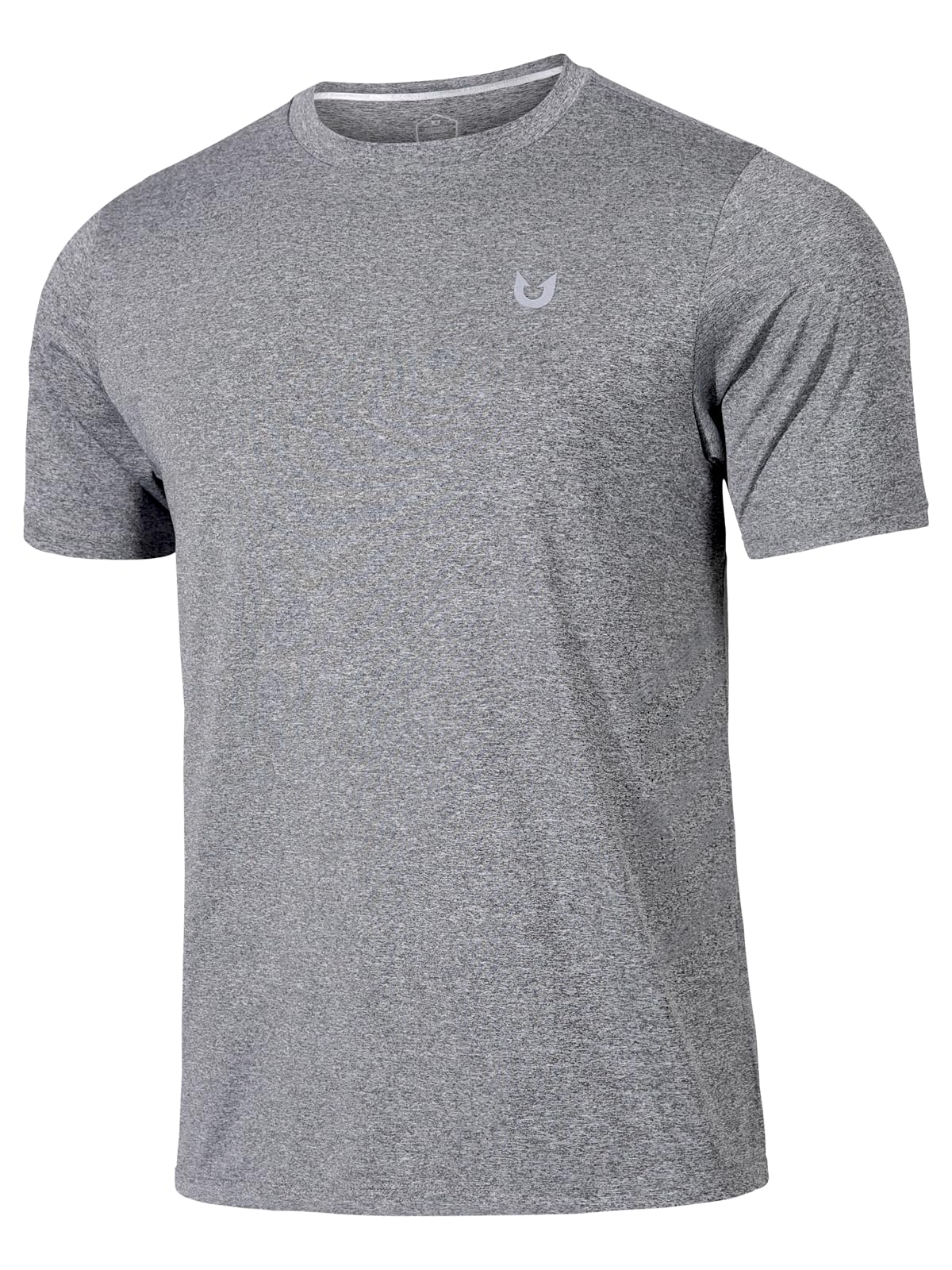 NORTHYARD Men's Workout Athletic Shirts Gym Running T-Shirts Tennis Quick Dry Short Sleeve Shirt Active Lightweight Sports Smoke-L