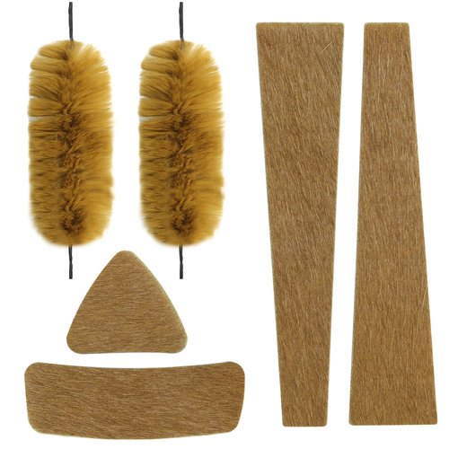 oubert Archery Bow String Silencers Kit Fur Bow Arrow Rest Leather Bow Limb Silencer Strip Archery Bow Silencers Set Accessories for Recurve Bow Longbow