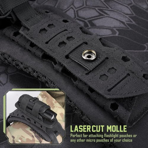 WYNEX Shoulder Strap Pad for Vest Carrier, 2 Pack Tactical Plate Shoulder Pads Strap Cushion Vest Accessories Shoulders Pads Soft Mesh Pads with Tactical Gear for Men