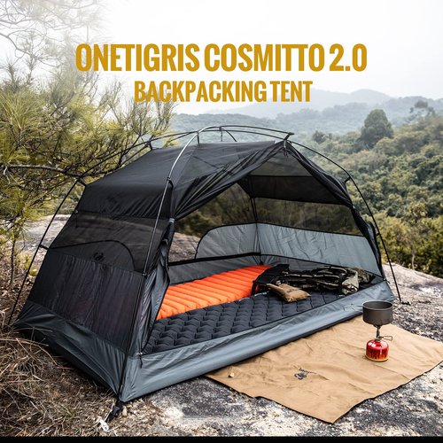OneTigris Obsidian UL Sleeping Pad and COSMITTO Tent