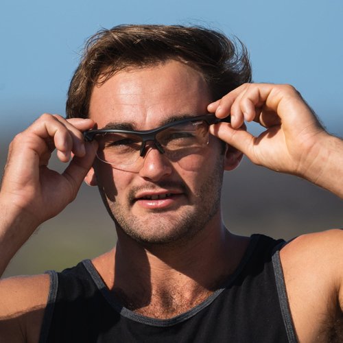 Intense Sport Sunglasses Men & Women Bundle of Clear and AC Red Lens -Ideal For Golf, Pickleball, Running & Tennis