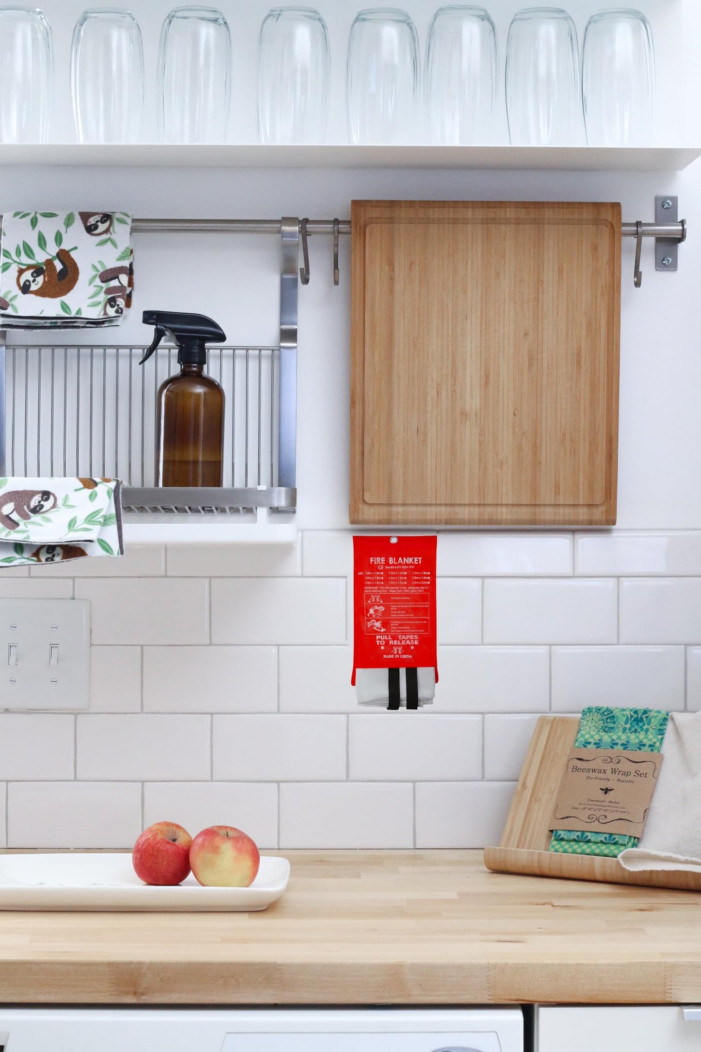 Fiberglass Emergency Fire Blanket 4 Pack Fire Suppression Retardant Blanket Suppression Flame Fireproof Welding Fireplace,School,Stove,Grill,Camping,Car,Picnic,Caravan,Office,Warehouse Survival