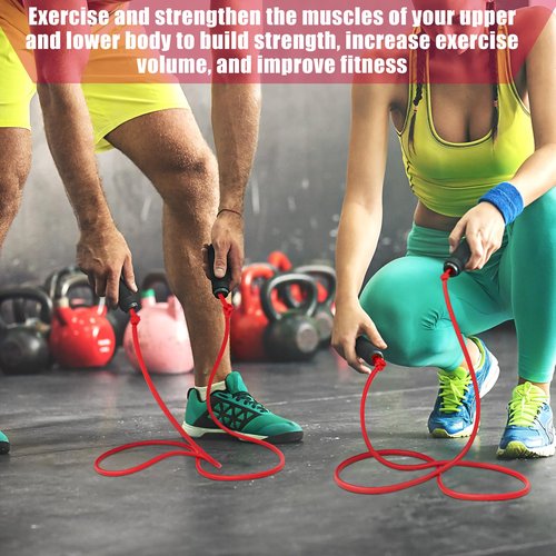 Wesnoy 1 Roll Resistance Tubes Latex Elastic Tubing 50ft Exercise Bands Exercise Tubing for Physical Therapy, Lower Pilates, at Home Workouts, Rehab Core Exercise(Red, Beginner Level 3)
