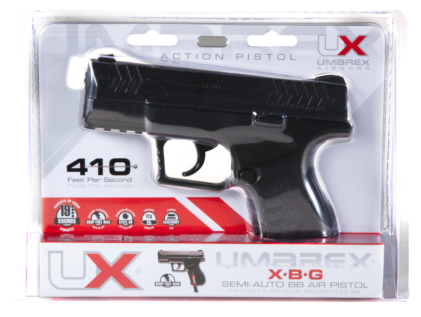 Umarex XBG .177 Caliber BB Gun Air Pistol , Black (pack of 1)