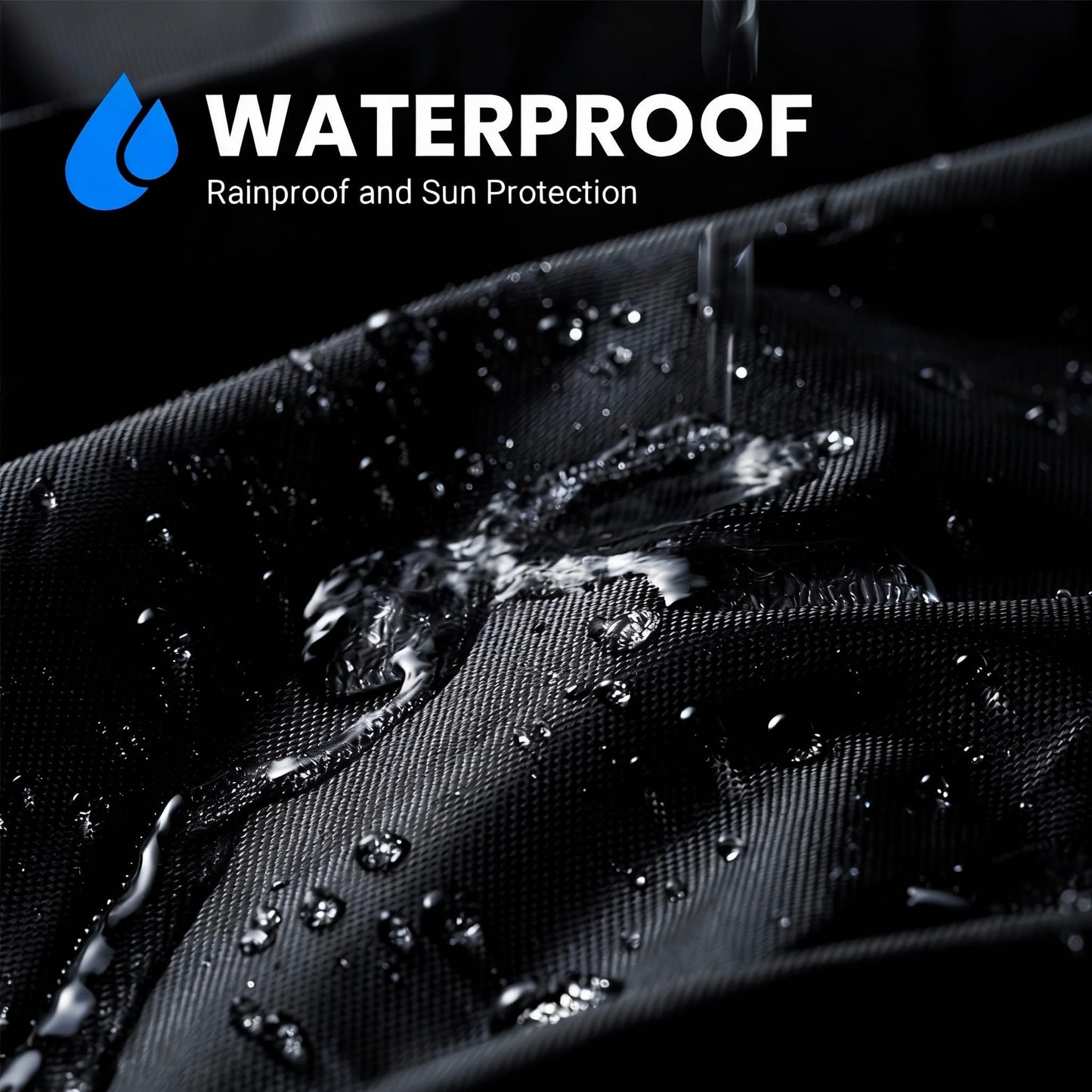 Favoto Bike Cover Waterproof Outdoor Storage for 1 or 2 Bikes Bicycle Cover Heavy Duty Rain Sun UV Dust Wind Proof with Storage Bag Bike Tarp for EBike Mountain Road City Bike, Black