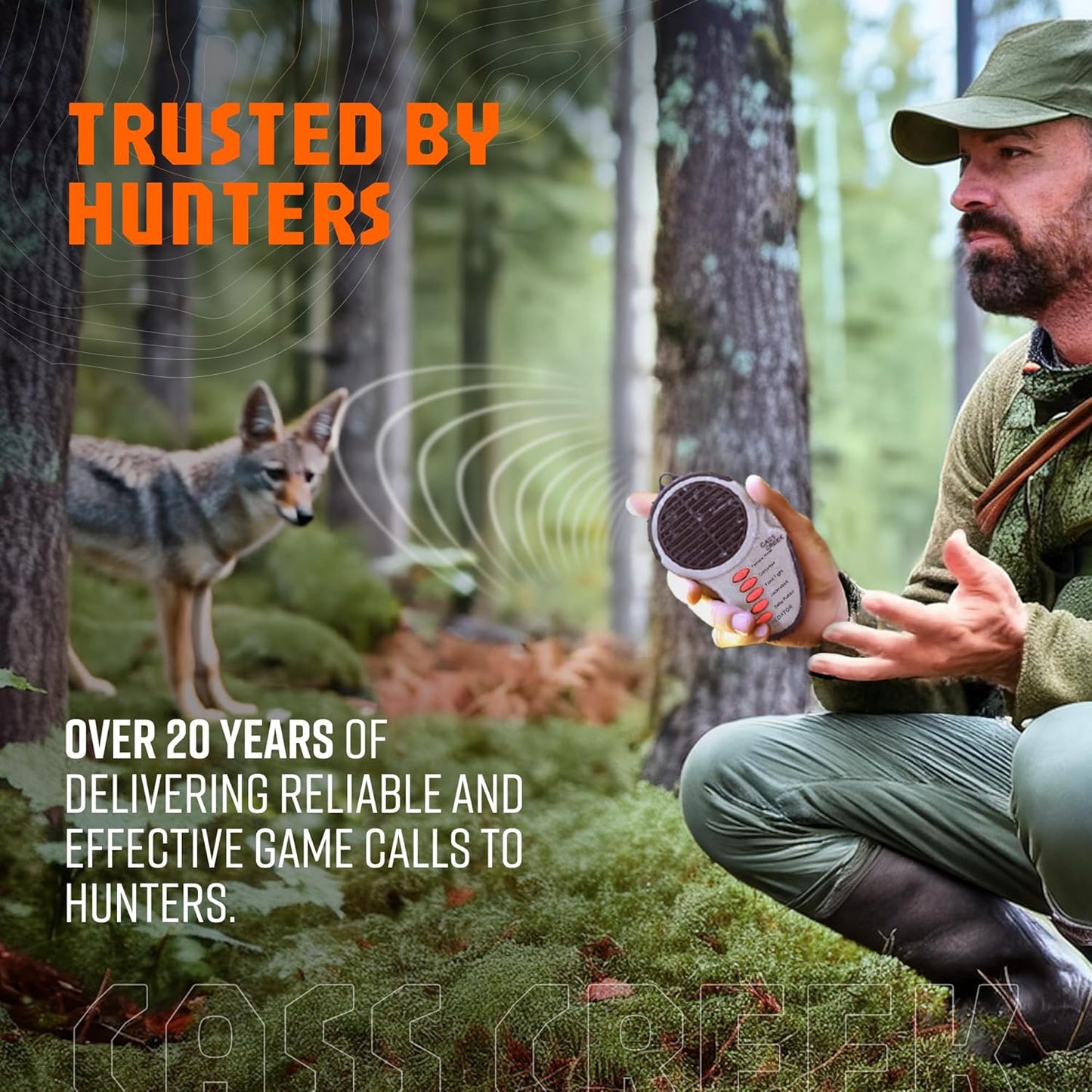 Cass Creek Ergo Call, Handheld Electronic Hunting Call, Compact Design, 5 Authentic Calls in 1, Expert Calls for Everyone