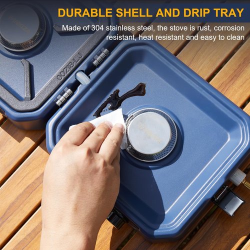 WINKIZA Carrying Bag CS-2 Folding Camping Stove Case Black (Stove Not Included)