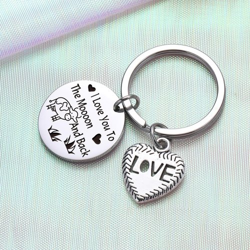 ZQEOU Cow Stuff Love Keychain Cow Gifts Cow Lover Keychain Cow Themed Gifts Best Friend Jewelry Mothers Day Keychain For Cow Mom Gift BFF Cow Birthday Jewelry Cousin Keychain Cow Dad Keychain