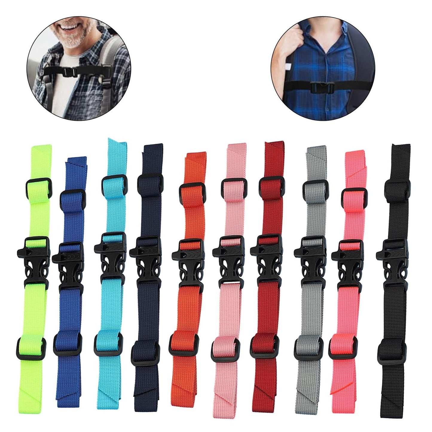 Adjustable Chest Strap Quick Release Backpack Strap Backpack Chest Strap Fastener Outdoor Shoulder Strap Fixed Belt Adjustable Chest Strap Backpack Shoulder Strap Buckle Camping Tool Hiking Equipment