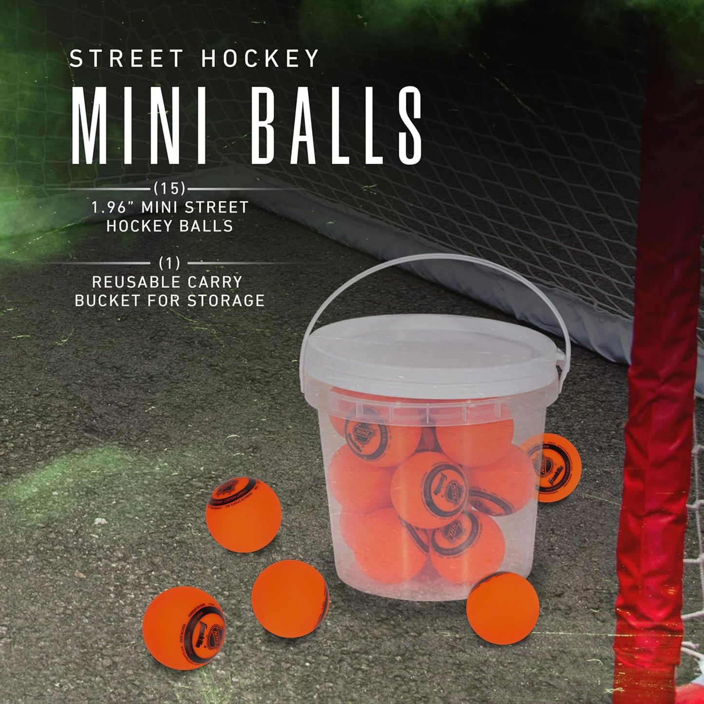 Official Size Franklin Sports NHL Street Hockey Balls | No Bounce | Assorted Colors