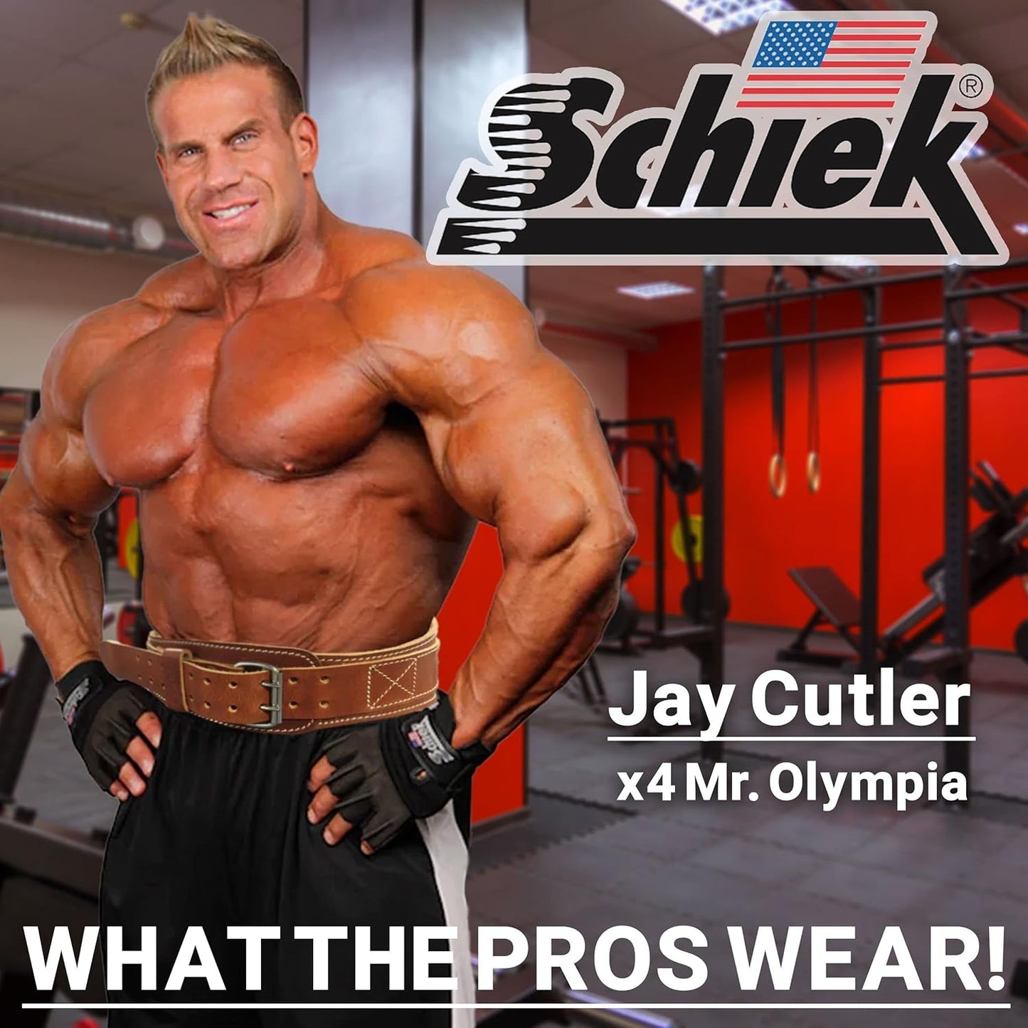 Schiek Sports 2004 Leather 4 3/4" Weight Lifting Belt - Comfortable Weightlifting Belt