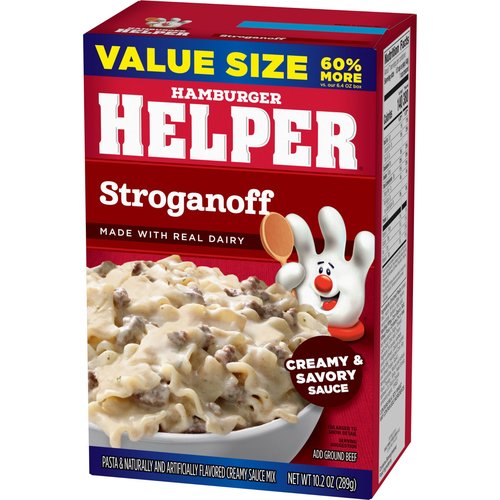 Hamburger Helper Stroganoff Value Size, 10.2 Ounces, 6 per Case