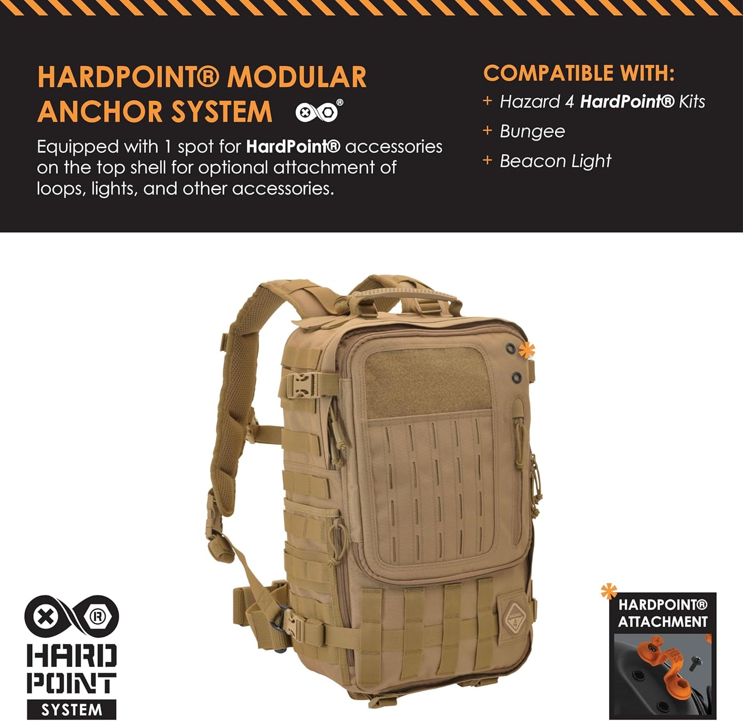 HAZARD 4 Second Front(TM Rotatable Backpack Hazard