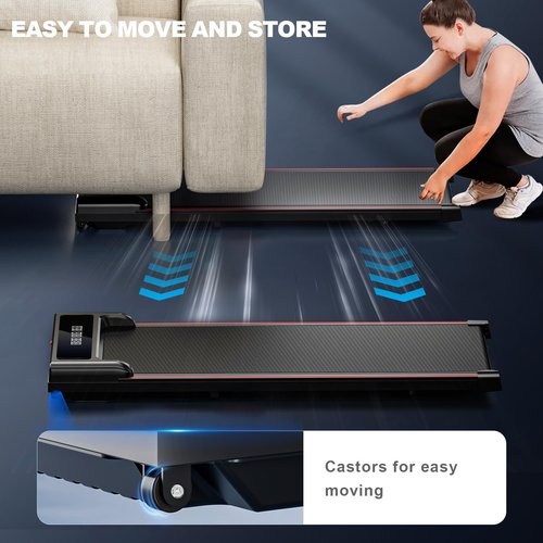 GORISE Walking Pad, Under Desk Treadmills for Home, Walking Pad, Treadmills for Home Foldable,Remote Control, LED Display, 3 in 1 Portable Walking Treadmill, 300 Lbs Capacity
