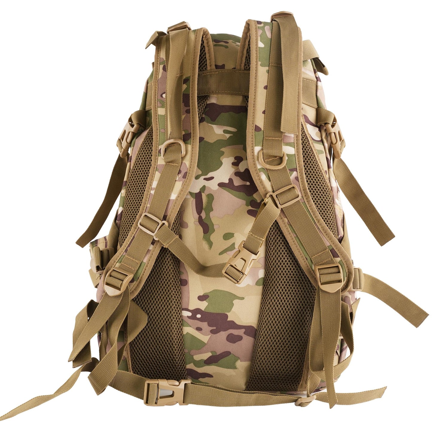 aiGear Tactical Backpack for Men, 25L Military Backpack, 3-Day Bug Out Bag for Camping Hiking Hunting with Molle System Army Daypack (25L Camo)