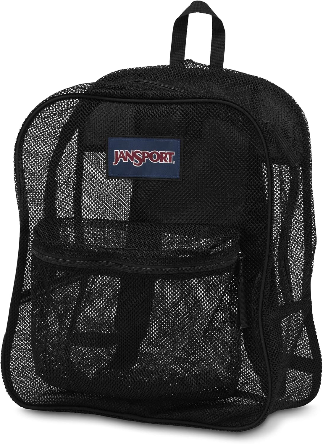 JanSport Mesh Pack - See Through Backpack Ideal for Class, Work, Travel, or Beach Outings, Black