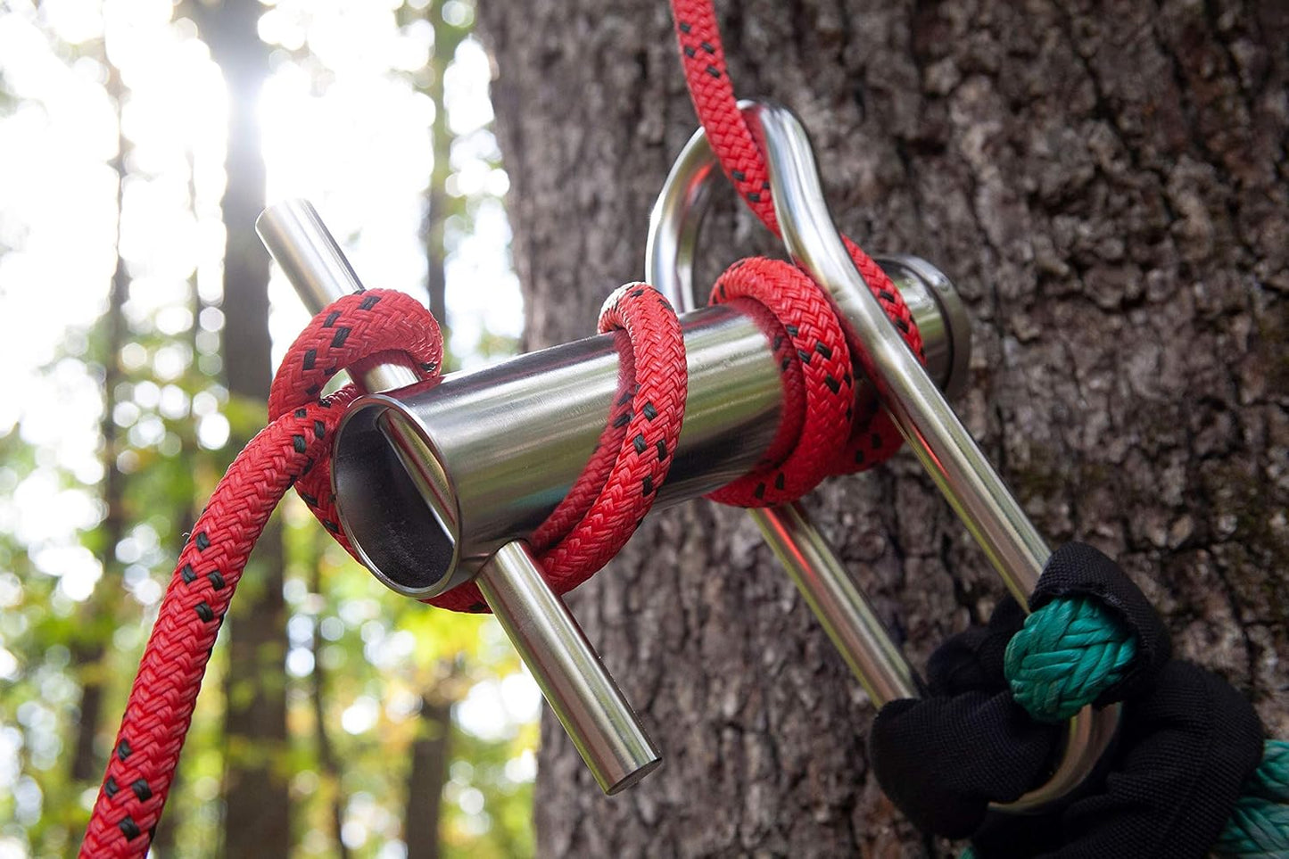 Notch Medium Portawrap Compact Stainless-Steel Rope Friction Device, Arborist Designed for Lines up to 5/8" to Lower Heavy Wood in Controlled Manner, WLL: 2,000 lbs. (POWMSS)