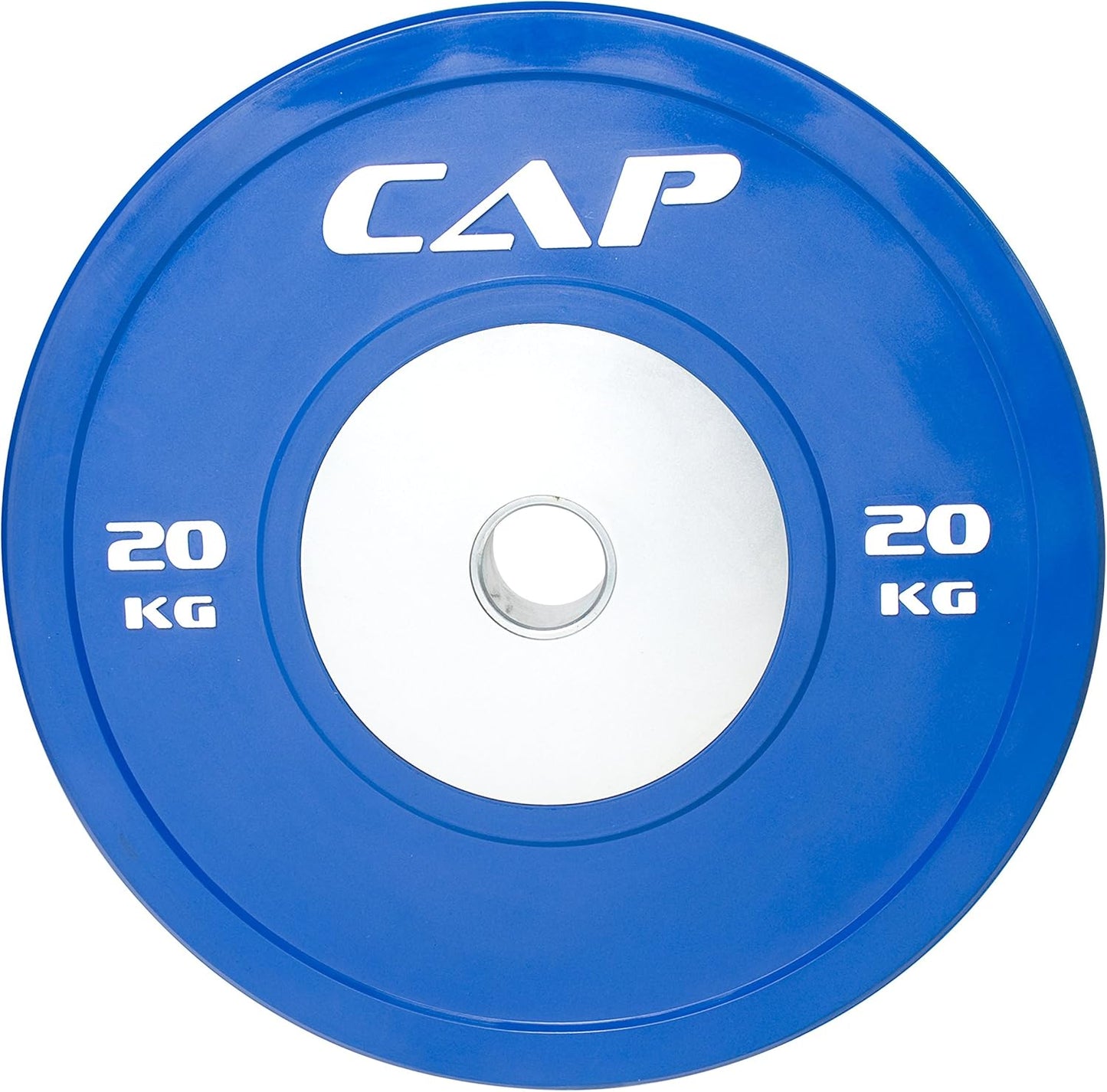 Olympic Competition Rubber Bumper Plate with Steel Hub - 2-Inch Bar Compatible