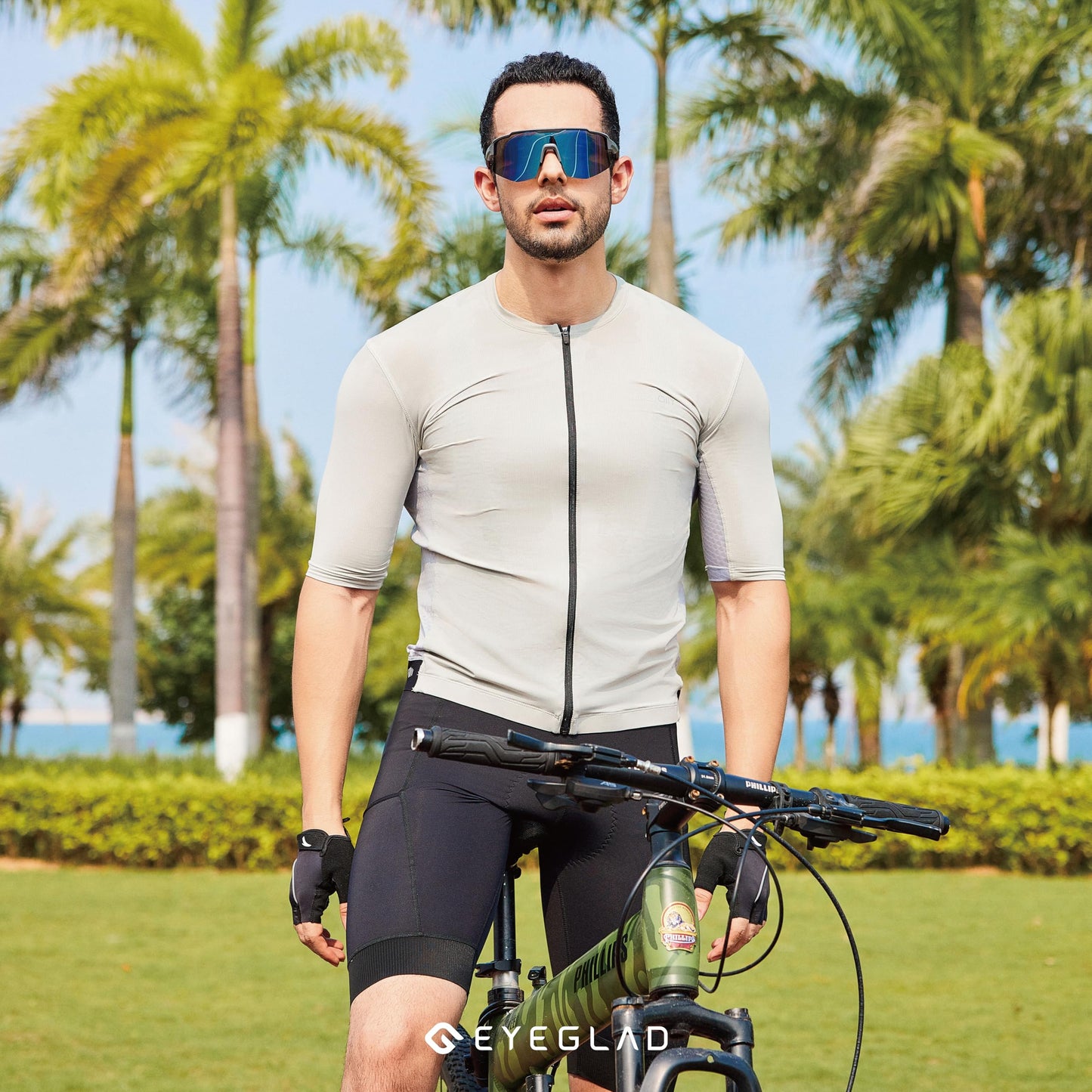 EYEGLAD MOTIONVIEW Sports Sunglasses Outdoor Polarized UV400 Men Women Cycling Surfing Running Fishing Sports (Ultra-lightweight Grey)