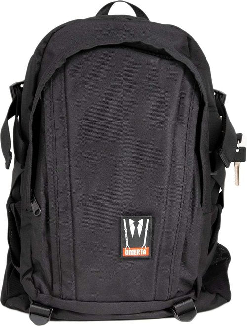Dime Bags Odor Blocking Backpack with Lock, Water-Resistant, Anti Theft Bag, Lockable Travel Backpack with Padded Shoulder Straps, Spill Proof Zippers, Transporter (Black)