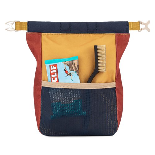 Oso Supply Co - Large Roll Down Bouldering Chalk Bucket (Navy/Yellow/Red)