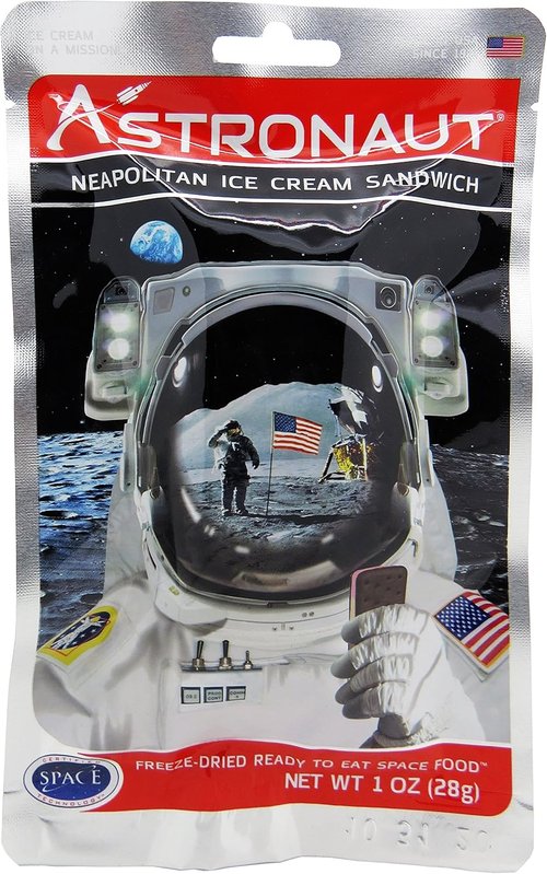 Backpacker's Pantry Astronaut Freeze Dried Neapolitan Ice Cream, One Serving Pouch