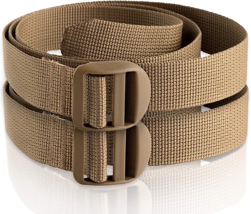 M-Tac Pack of 2X Utility Strap for Backpack Tactical Lashing for MOLLE Gear Plastic Buckle (Coyote, 40 inches)