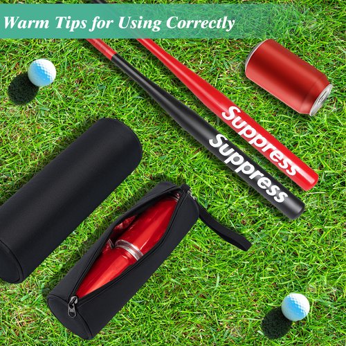 LUCKIPLUS Insulated Golf Cooler Bag 2 Pack Small Portable Camping Cooler Case Unisex Soft Compact Beer Sleeve for Drinks Bottled Water for Daily Work Travel Hiking