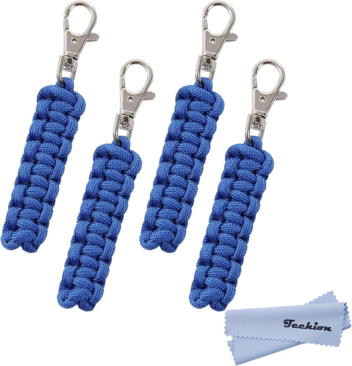 4 Pack Paracord Zipper Pulls for Backpacks, Tents, Trolley Cases, Traveling Cases, Jackets and Many Other Items That with Zippers
