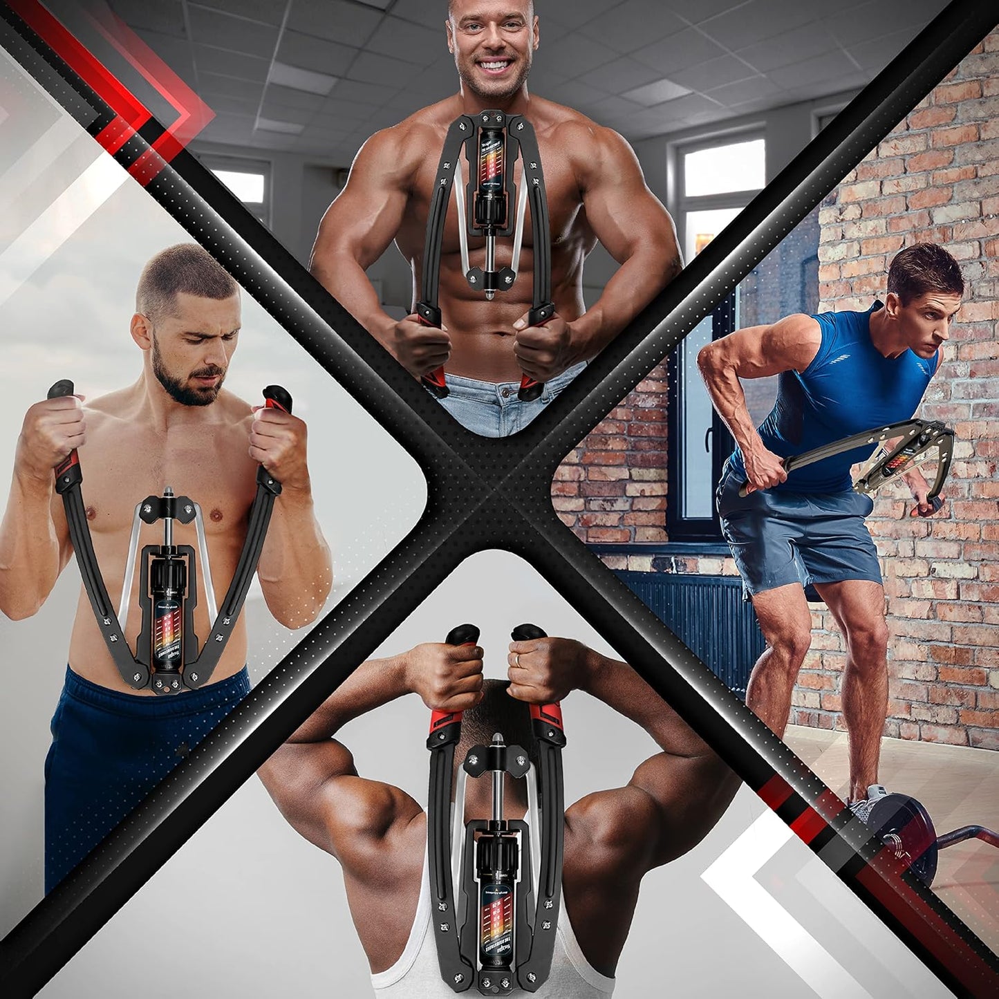 Yes4All Wrist and Forearm Blaster - Wrist Roller & Forearm Roller for Training, Workout - Wrist/Arm Blaster - Fit 1-inch Standard & 2-inch Olympic Weight Plates