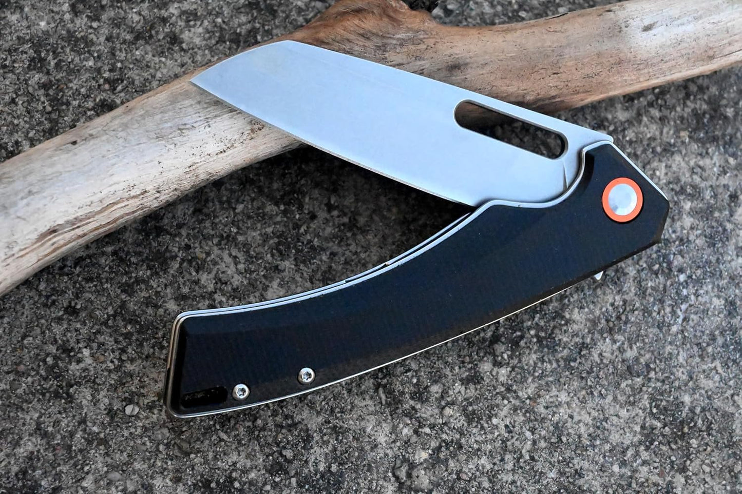 YAK & YETI Black Micarta Handle Folding Knife- Everyday Carry Knife for Men and Women - Indoor or Outdoor-Camping and Hunting knife-D2 steel Blade knives
