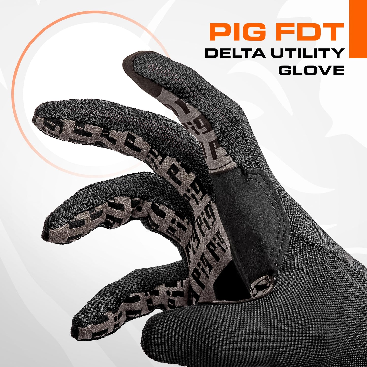 PIG FDT Delta Utility Gloves, Touchscreen Compatible, High Dexterity for Shooting Sports, 1 Pair, Black, X-Large