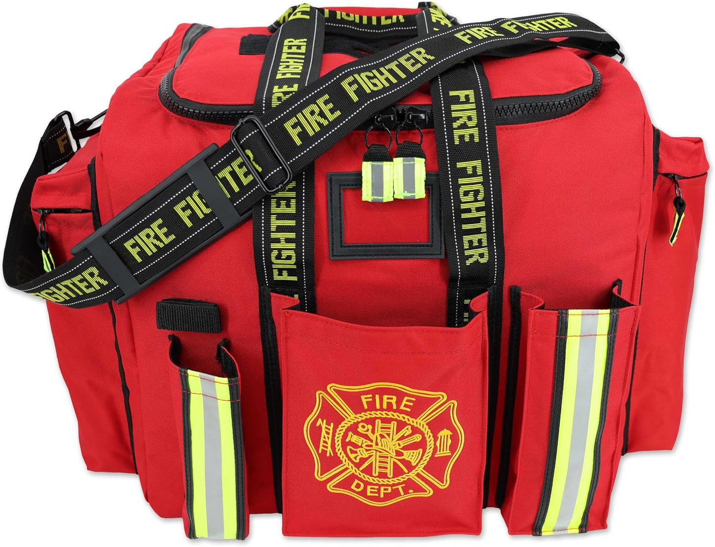 Lightning X Products Premium XL Step-In Turnout Gear Bag With Shoulder Strap & Front Pockets - Red