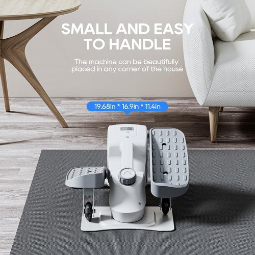 Under Desk Elliptical, Ellipse Leg Exerciser as Seen on Tv, is Suitable for The Rehabilitation of The Legs of The Elderly and for Women's Fat Loss and Slimming Exercises. No Assembly Required(White)