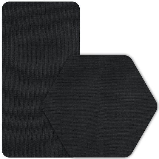 GEAR AID Tenacious Tape Gore-TEX Fabric Patches for Quickly Fixing Holes and Tears in Jackets, Gloves, Rain and Ski Pants, Black, 2.5” x 2.8” Hexagon, 2.5” x 4” Rectangle