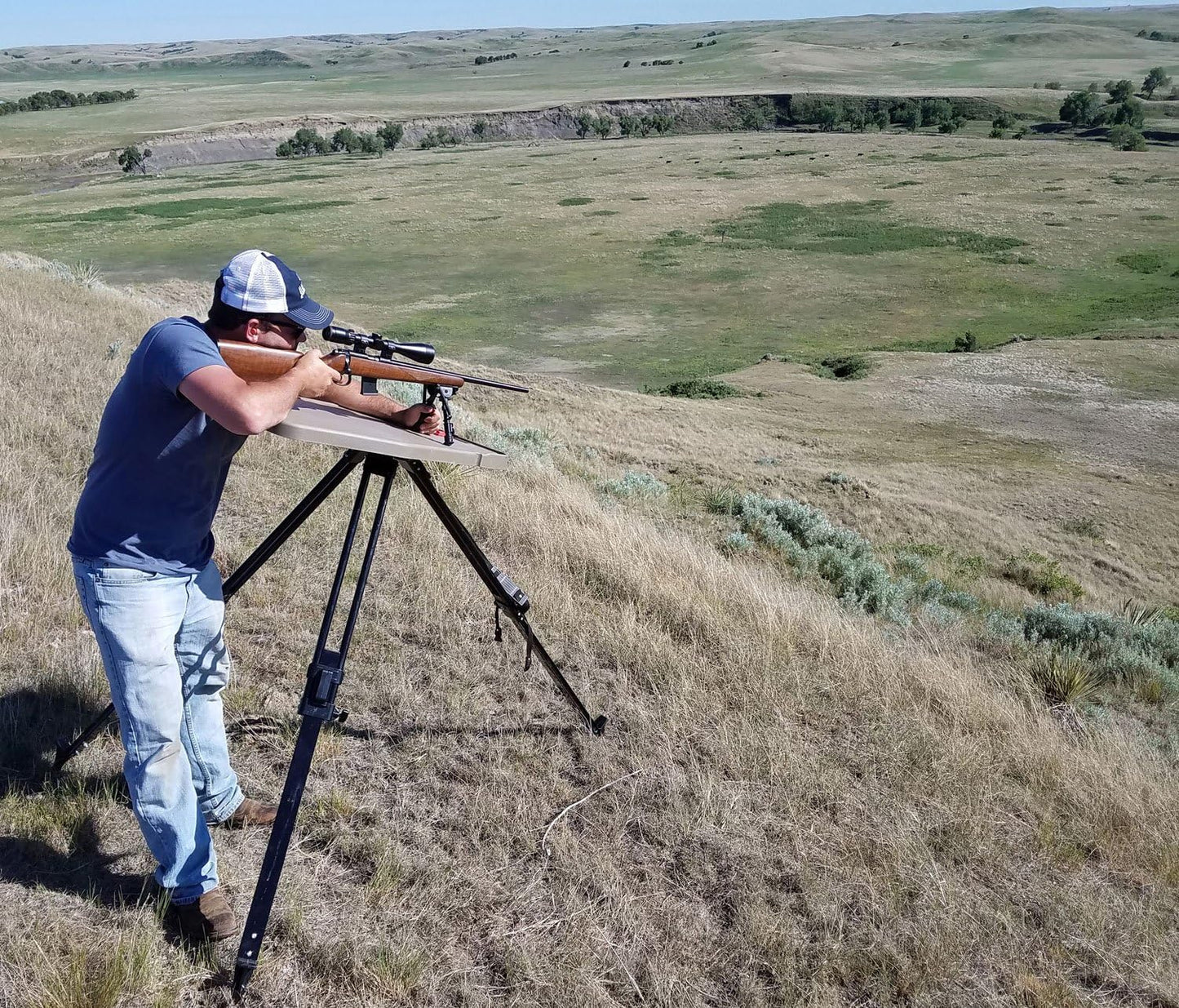 MTM HLST High-Low Shooting Table, USA Made, Dark Earth