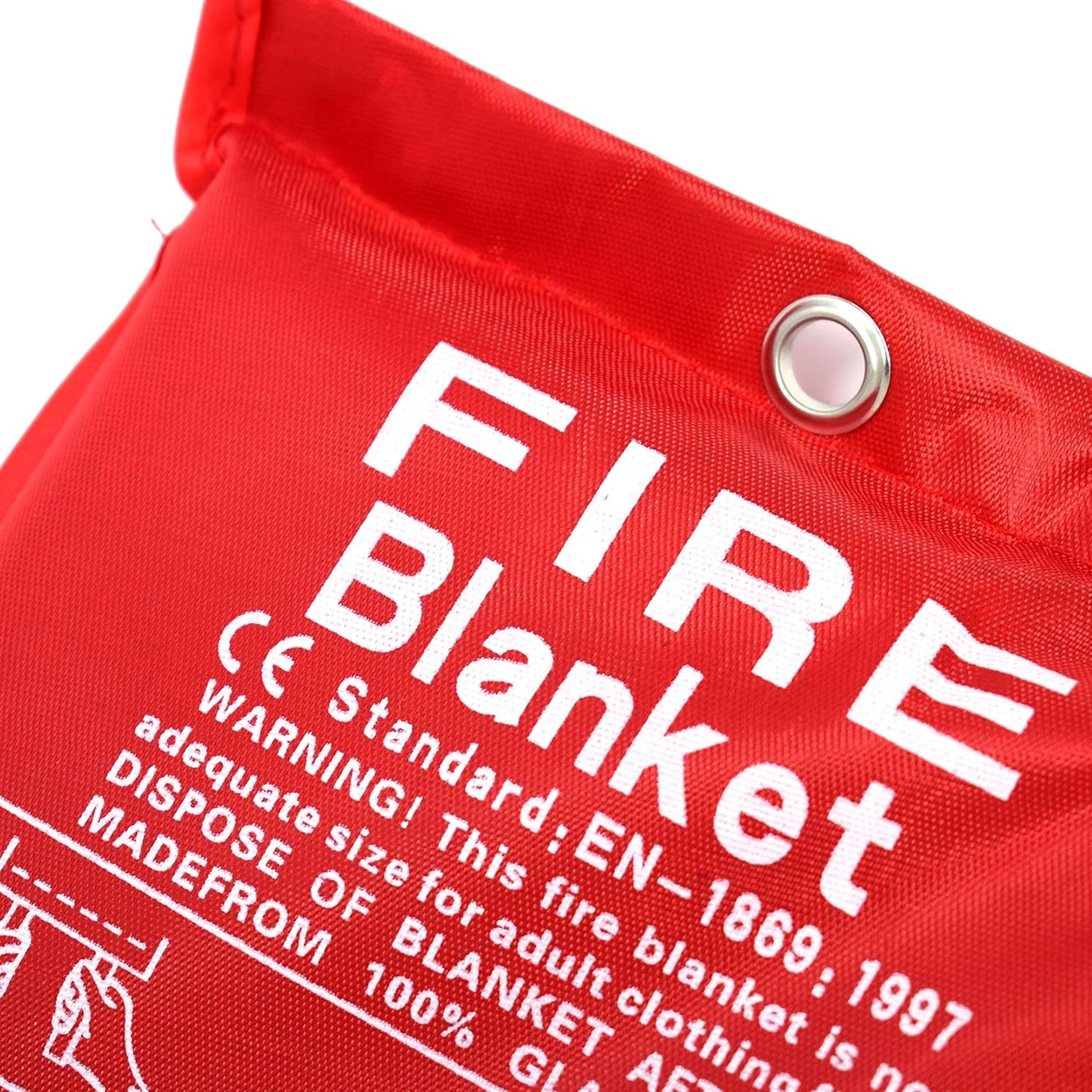 Parcil Safety PD-452 Emergency Fire Blanket (Pack of 2) Car Emergency Kit Fire Extinguisher for Home & Kitchen, Woven Fiberglass Household Essentials, Chemical Free, No Mess, Large