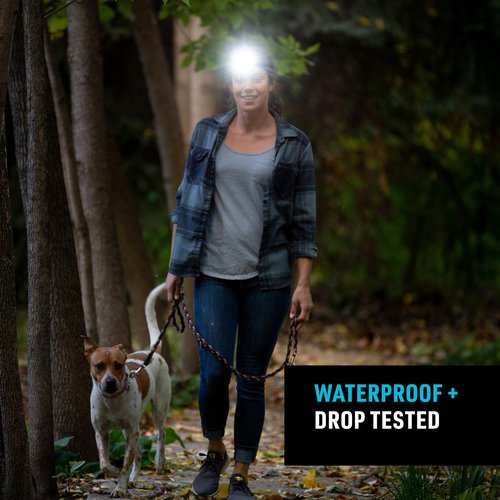 Nite Ize Radiant RH1 PowerSwitch Rechargeable Headlamp - Headlamp with Red Mode for Camping & Hiking - Rechargeable Battery - Hands-Free Light with 6 Modes Plus Lockout - Impact Resistant & IPX4 Rated