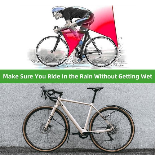 ROCKBROS Bike Fenders 2 Pack Front and Rear Quick Release Lightweight Road Bicycle Fenders 700C Universal Bike Mud Guard Adjustable Easy to Install